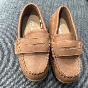 Cat & Jack Brown Moccasin Shoes with Suede Finish